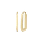 Load image into Gallery viewer, 14ct Tassiz Design Hoop Gold Earrings