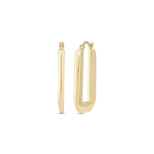 14ct Tassiz Design Hoop Gold Earrings