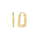 Load image into Gallery viewer, 14ct Tassiz Detay Design Hoop Gold Earrings