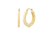 14ct Tassiz Design Hoop Gold Earrings