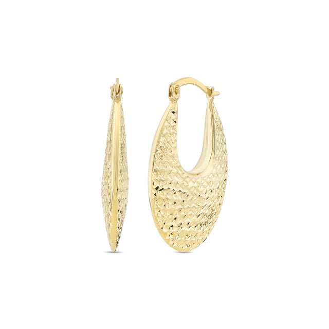 14ct Margherita Hoop Gold Earrings