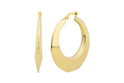 14ct Girasole Hoop Gold Earrings