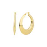 Load image into Gallery viewer, 14ct Girasole Hoop Gold Earrings