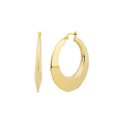 14ct Girasole Hoop Gold Earrings