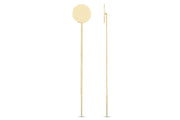 14ct Classic Yuvarlak Lopez Gold Earrings