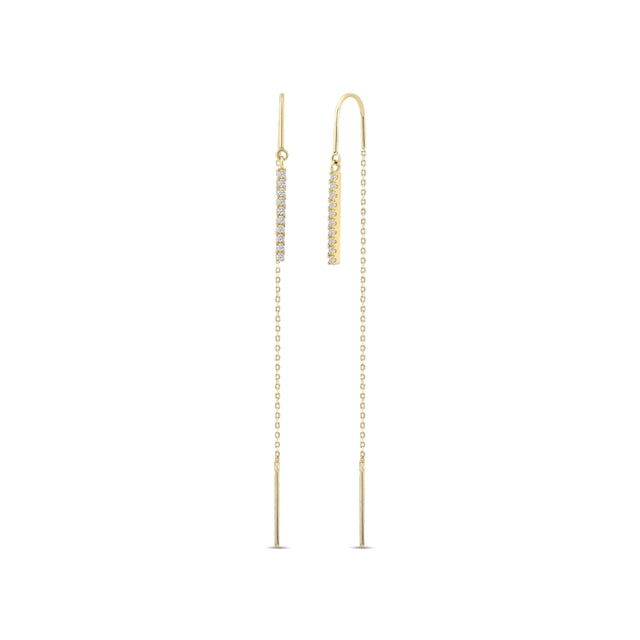 14ct Stone Set Sirali Lopez Gold Earrings