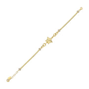14ct Yildiz Figurlu Design Gold Bracelet