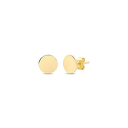 14ct Tassiz Yuvarlak Design Gold Earrings