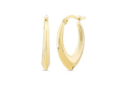 14ct Design Hoop Gold Earrings