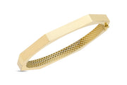 14ct Tassiz Koseli Detay Cuff Gold Bracelet