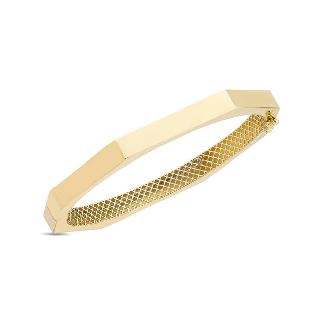 14ct Tassiz Koseli Detay Cuff Gold Bracelet