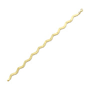 14ct Crescent Detayli Gold Bracelet
