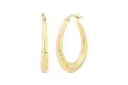14ct Tassiz Milan Hoop Gold Earrings