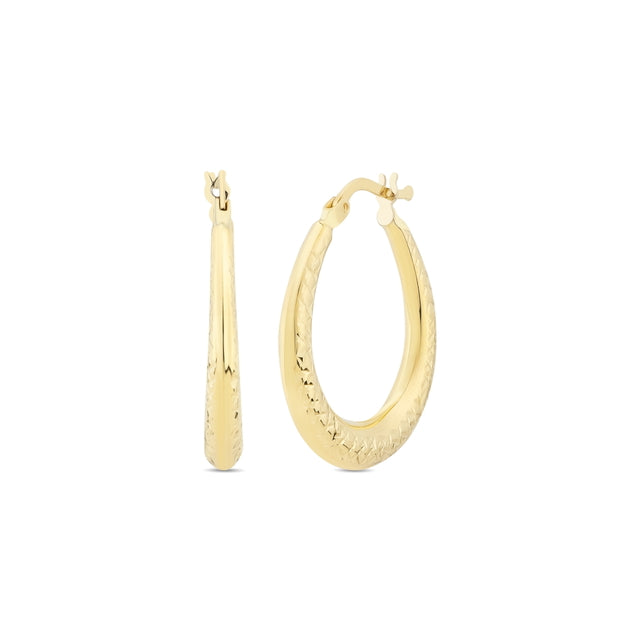 14ct Tassiz Milan Hoop Gold Earrings
