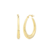 14ct Tassiz Milan Hoop Gold Earrings