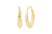 14ct Tassiz Soleil Hoop Gold Earrings