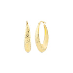 Load image into Gallery viewer, 14ct Tassiz Soleil Hoop Gold Earrings