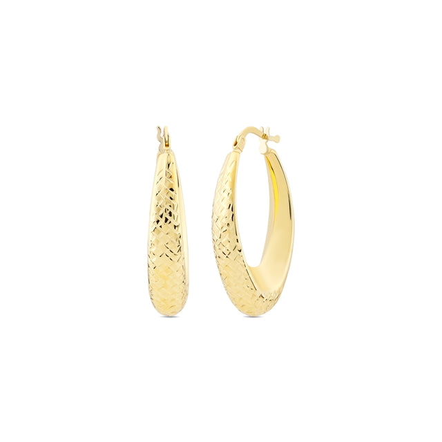 14ct Tassiz Soleil Hoop Gold Earrings