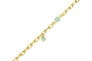 14ct Eye Lucetta Gold Bracelet