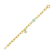 14ct Eye Lucetta Gold Bracelet