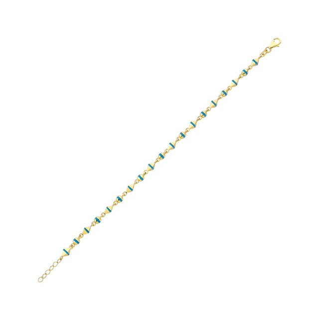 14ct Blue Stella Gold Bracelet