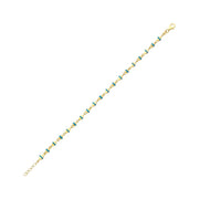 14ct Blue Stella Gold Bracelet