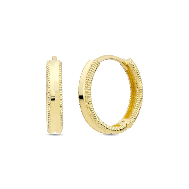 14ct Tassiz Diana Hoop Gold Earrings