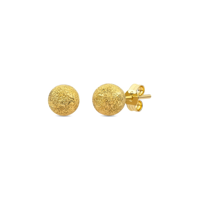 14ct Simli Gold Ball Stud Earrings