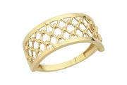 14ct Plain Braided Design Gold Ring