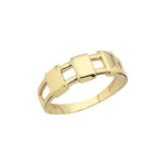 Load image into Gallery viewer, 14ct Plain Square Design Gold Ring