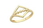 14ct Plain Vanilla Gold Ring