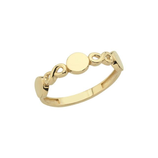 14ct Plain Infinity Gold Ring