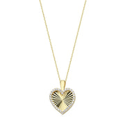 14ct Parla Heart Design Gold Necklace