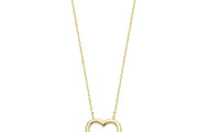 14ct Plain Heart Design Gold Necklace