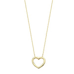 Load image into Gallery viewer, 14ct Plain Heart Design Gold Necklace