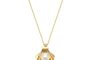 14ct Pearl Shell Design Gold Necklace