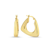 14ct Tassiz Luna Hoop Gold Earrings