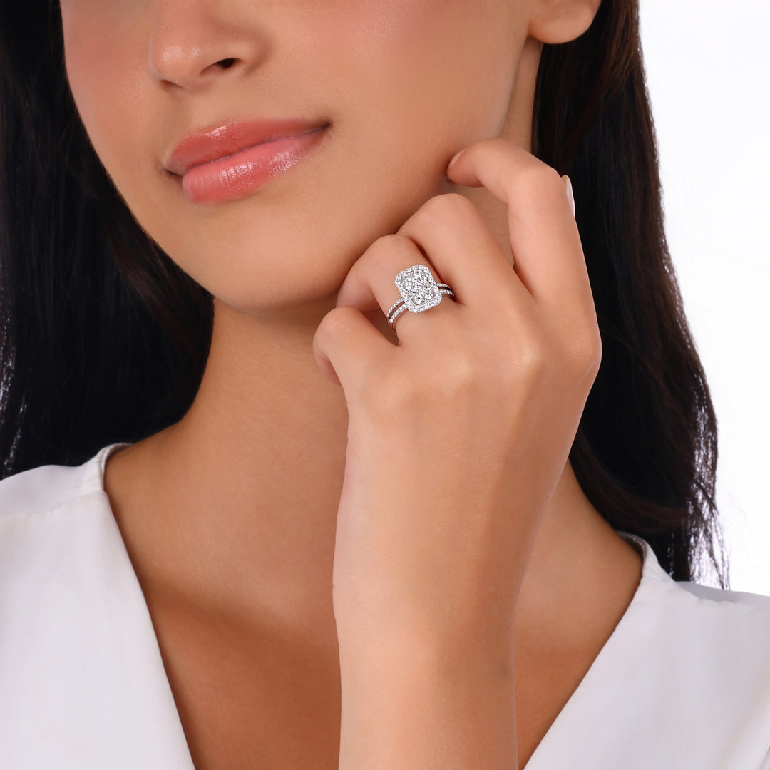0.94 Karat Diamond Design Ring