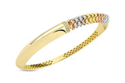 14ct Ortensia Design Cuff Gold Bracelet