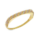 Load image into Gallery viewer, 14ct Rosanna Design Cuff Gold Bracelet