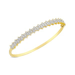 Load image into Gallery viewer, 14ct Sofia Design Cuff Gold Bracelet