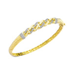 Load image into Gallery viewer, 14ct Serena Design Cuff Gold Bracelet