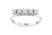 0.23 Karat GH SI Diamond Five Stone Ring
