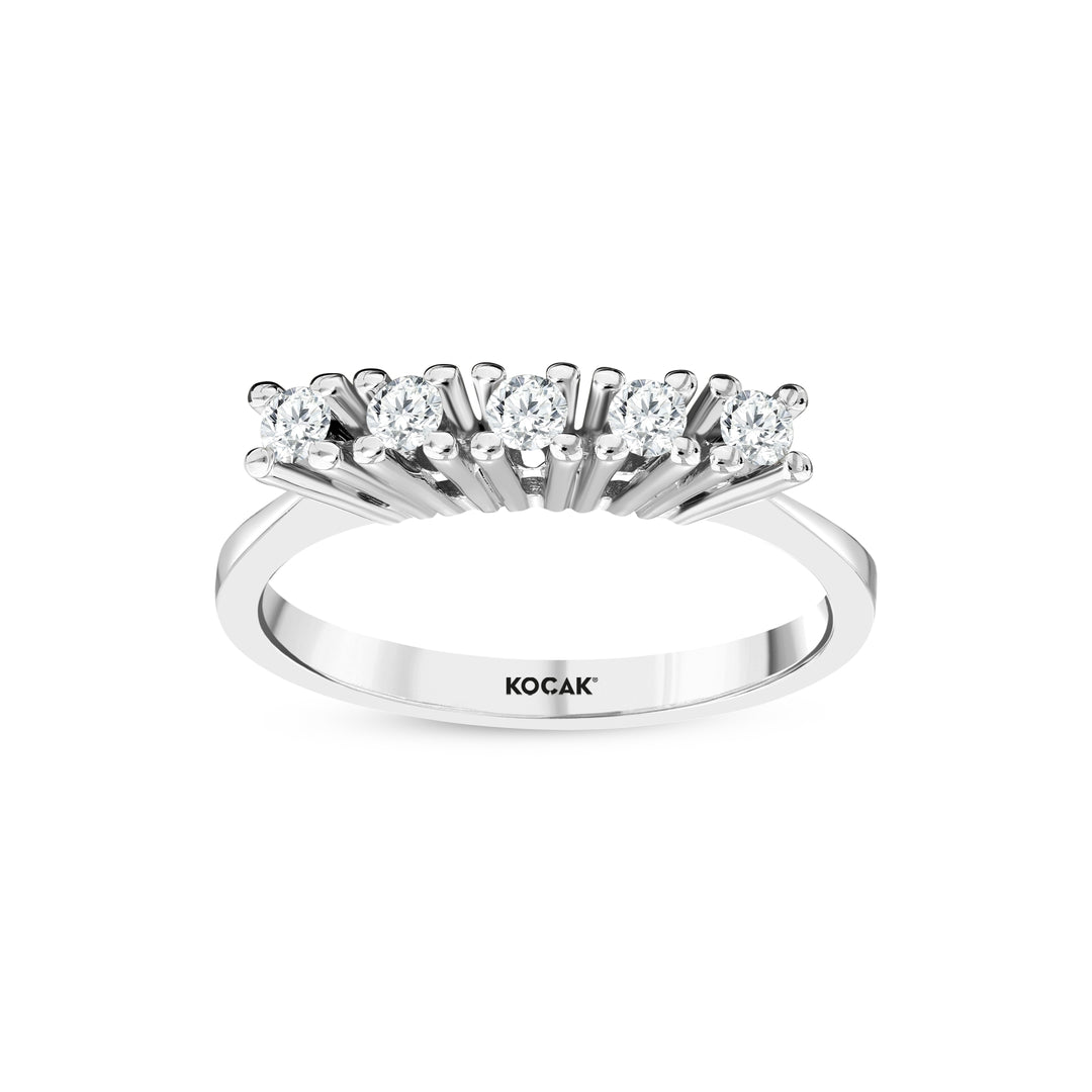 0.23 Karat GH SI Diamond Five Stone Ring