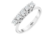 0.39 Karat GH SI Diamond Five Stone Ring