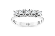 0.28 Karat GH SI Diamond Five Stone Ring