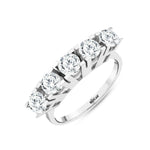 Load image into Gallery viewer, 1.60 Karat GH SI Diamond Five Stone Ring