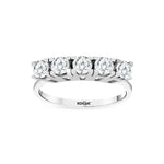 Load image into Gallery viewer, 0.90 Karat GH SI Diamond Five Stone Ring