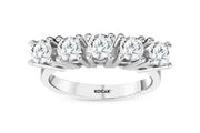 1.18 Karat GH SI Diamond Five Stone Ring