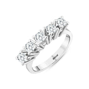 0.92 Karat GH SI Diamond Five Stone Ring
